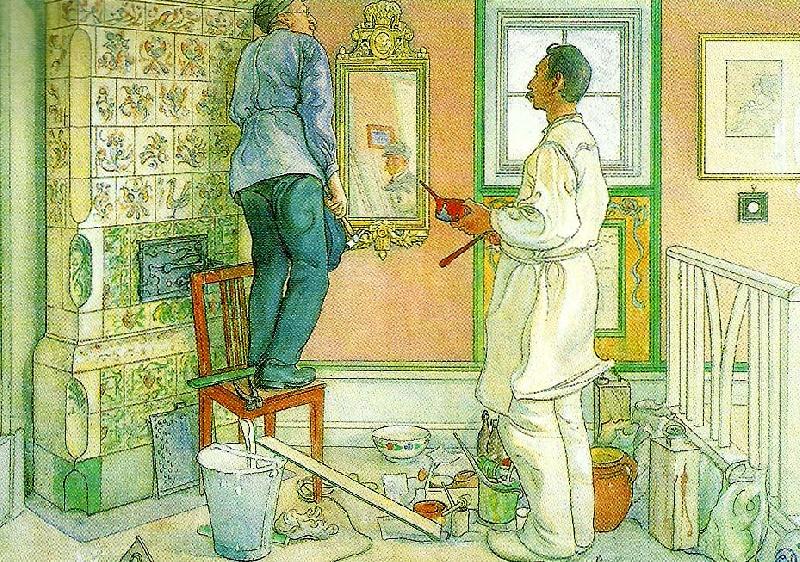 Carl Larsson mina vanner snickaren och malaren